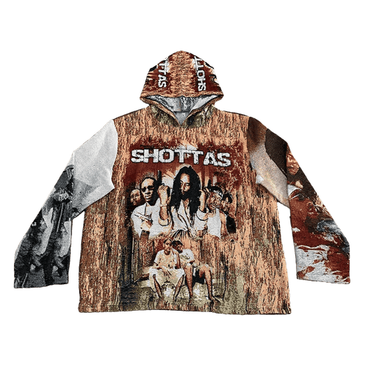 SHOTTAS TAPESTRY HOODIE - RDMCLOTHINGART