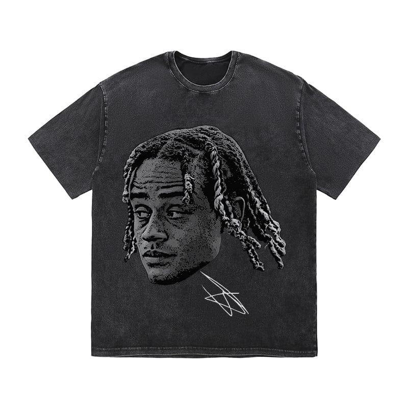 RDMCLOTHINGART tapestry hoodie SIMONS HEAVY COTTON TEES-9651