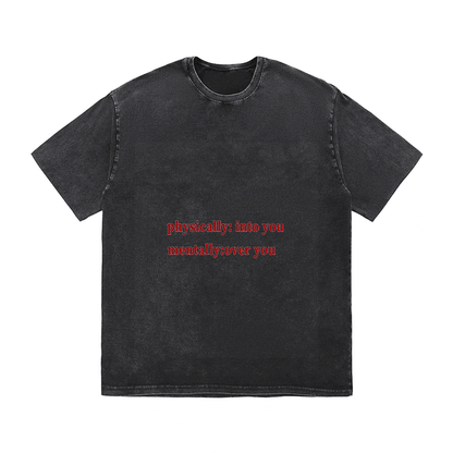 RDMCLOTHINGART tapestry hoodie SLOGAN HEAVY COTTON TEES-9503