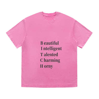 RDMCLOTHINGART tapestry hoodie SLOGAN HEAVY COTTON TEES-9504