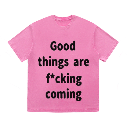 RDMCLOTHINGART tapestry hoodie SLOGAN HEAVY COTTON TEES-9520