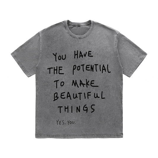 RDMCLOTHINGART tapestry hoodie SLOGAN HEAVY COTTON TEES-9536