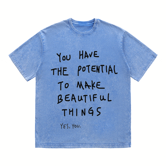 RDMCLOTHINGART tapestry hoodie SLOGAN HEAVY COTTON TEES-9536