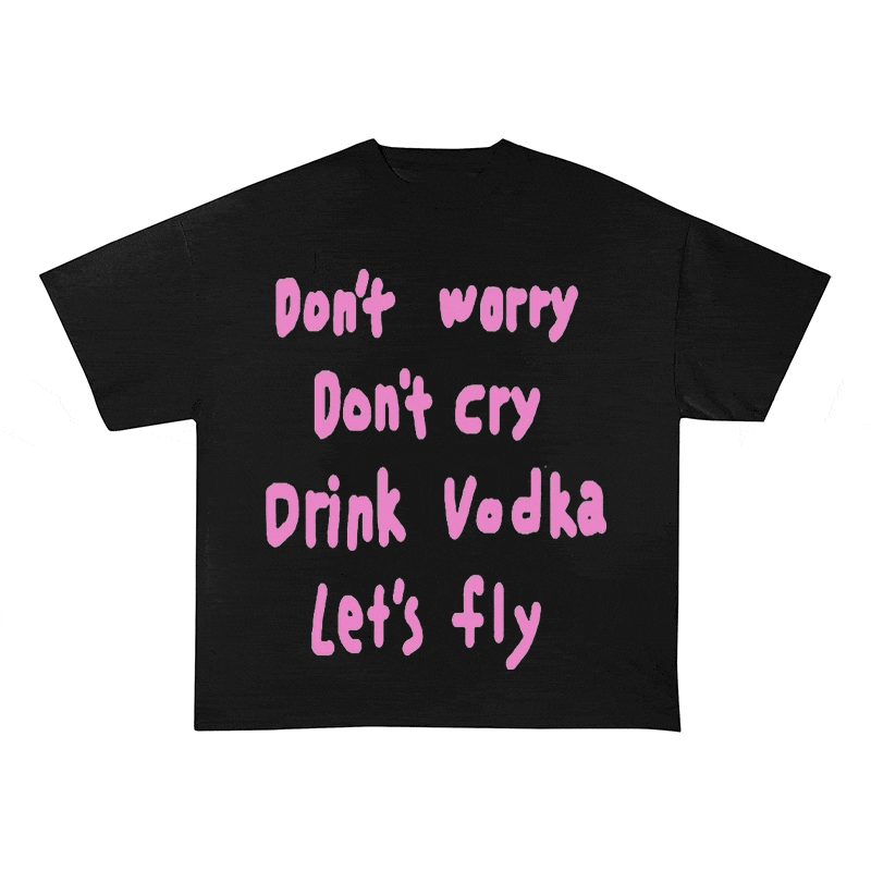 RDMCLOTHINGART tapestry hoodie SLOGAN HEAVY COTTON TEES-9542