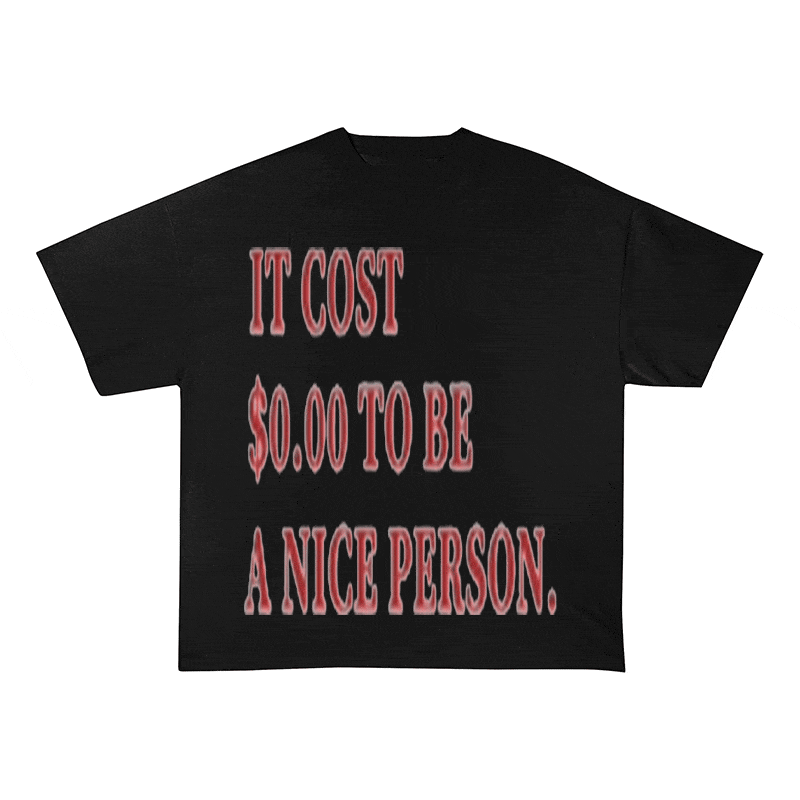 RDMCLOTHINGART tapestry hoodie SLOGAN HEAVY COTTON TEES-9550