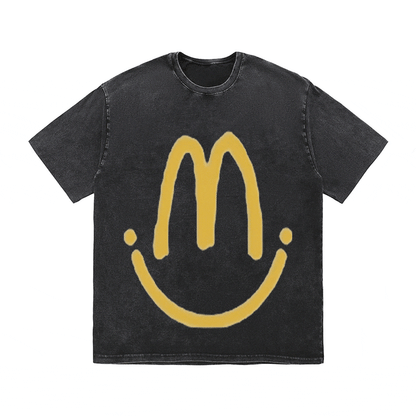 RDMCLOTHINGART tapestry hoodie SLOGAN HEAVY COTTON TEES-9557