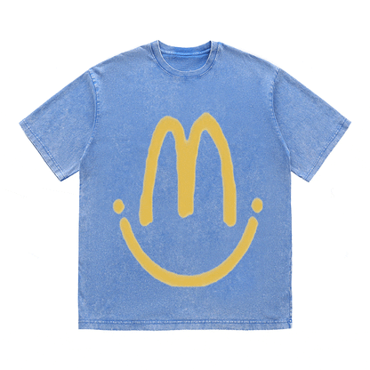 RDMCLOTHINGART tapestry hoodie SLOGAN HEAVY COTTON TEES-9557