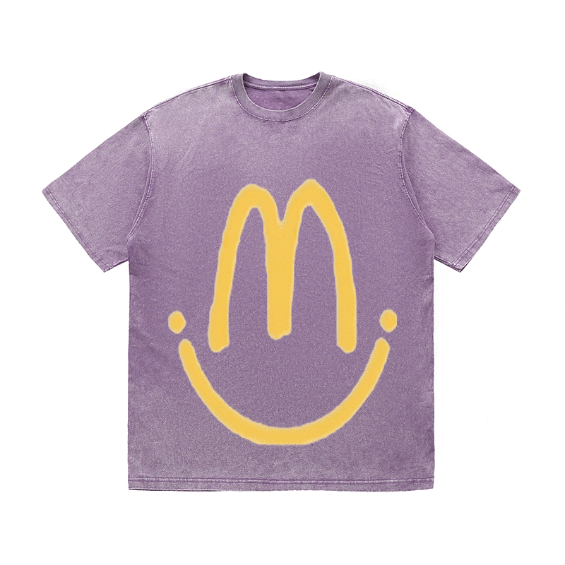 RDMCLOTHINGART tapestry hoodie SLOGAN HEAVY COTTON TEES-9557