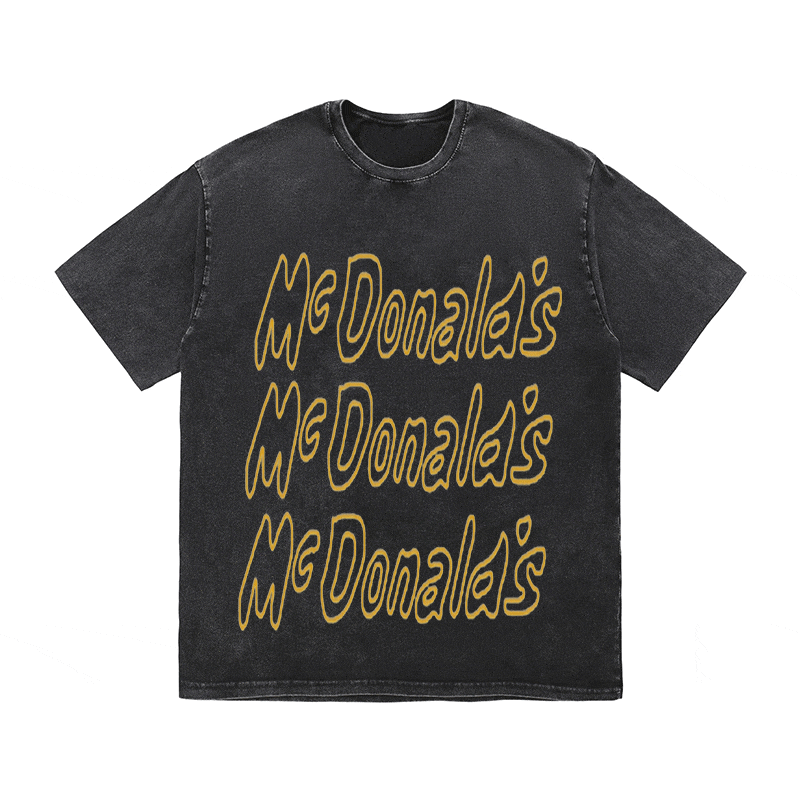 RDMCLOTHINGART tapestry hoodie SLOGAN HEAVY COTTON TEES-9560