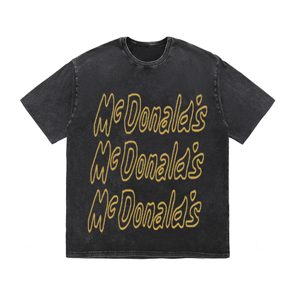 RDMCLOTHINGART tapestry hoodie SLOGAN HEAVY COTTON TEES-9560