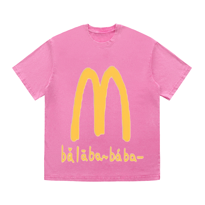 RDMCLOTHINGART tapestry hoodie SLOGAN HEAVY COTTON TEES-9566