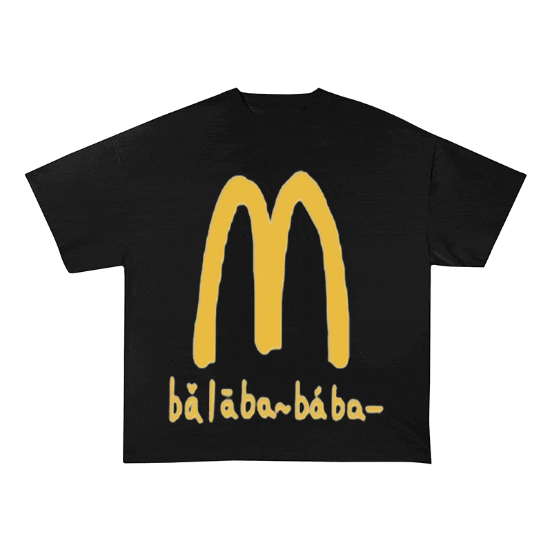 RDMCLOTHINGART tapestry hoodie SLOGAN HEAVY COTTON TEES-9566