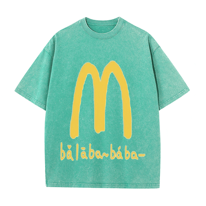 RDMCLOTHINGART tapestry hoodie SLOGAN HEAVY COTTON TEES-9566