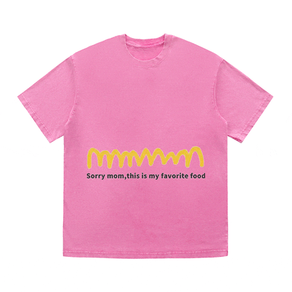 RDMCLOTHINGART tapestry hoodie SLOGAN HEAVY COTTON TEES-9569