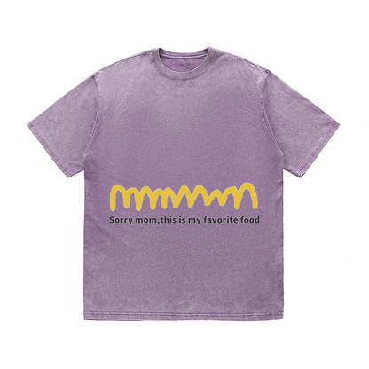 RDMCLOTHINGART tapestry hoodie SLOGAN HEAVY COTTON TEES-9569