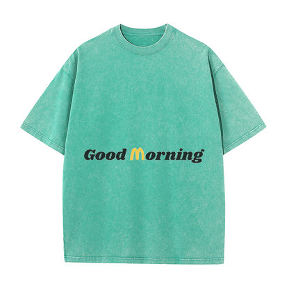 RDMCLOTHINGART tapestry hoodie SLOGAN HEAVY COTTON TEES-9589