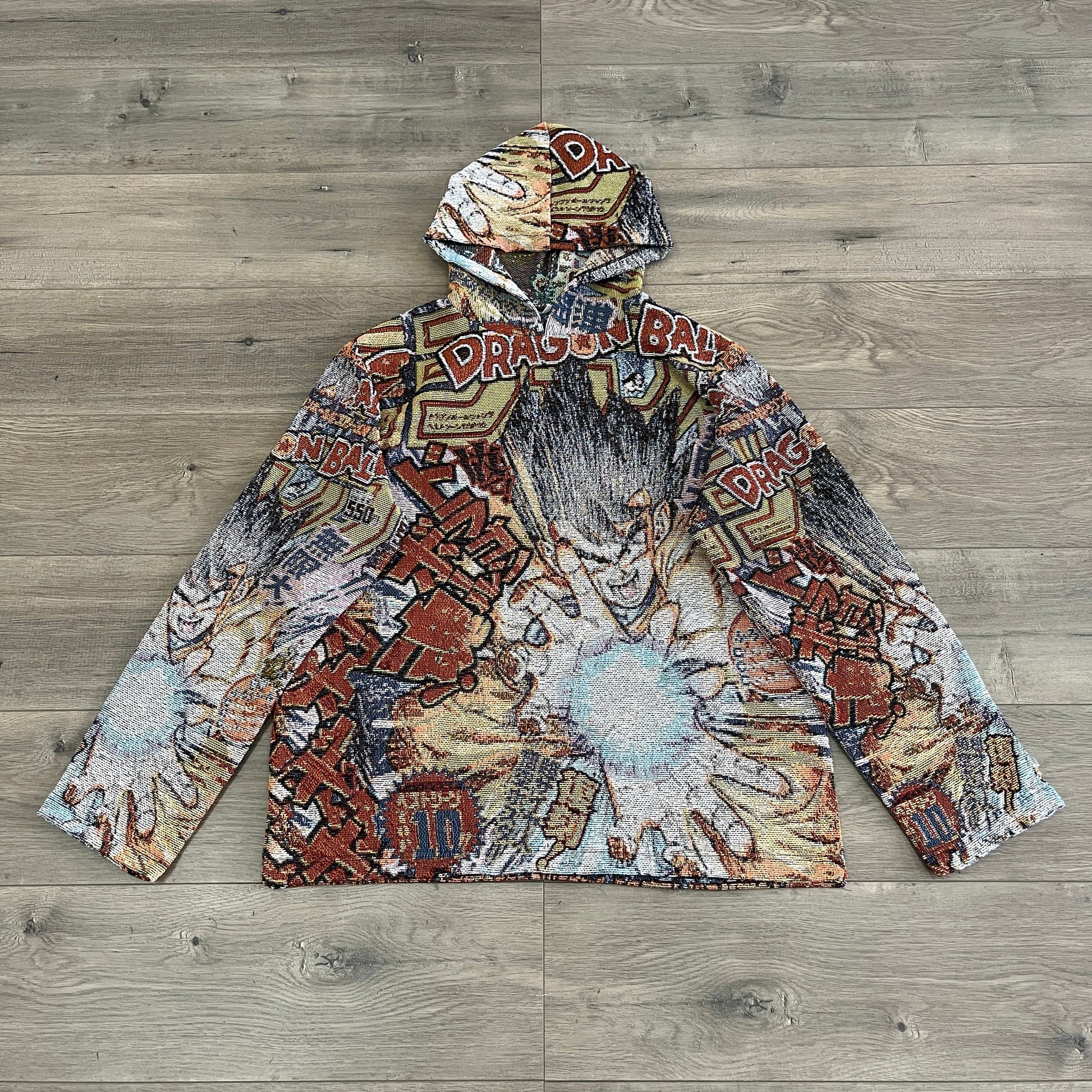 SON GOKU TAPESTRY HOODIE - RDMCLOTHINGART