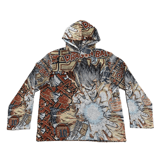 SON GOKU TAPESTRY HOODIE - RDMCLOTHINGART