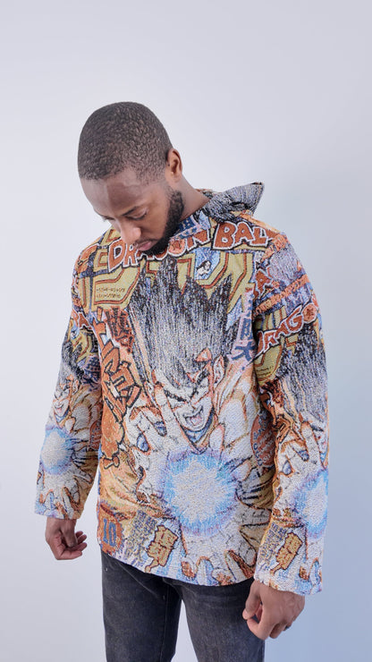SON GOKU TAPESTRY HOODIE - RDMCLOTHINGART