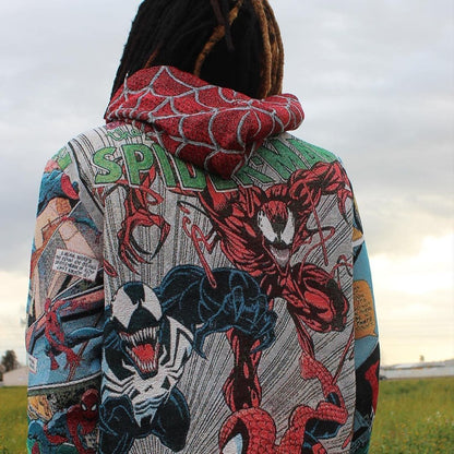 SPIDER TAPESTRY HOODIE - RDMCLOTHINGART