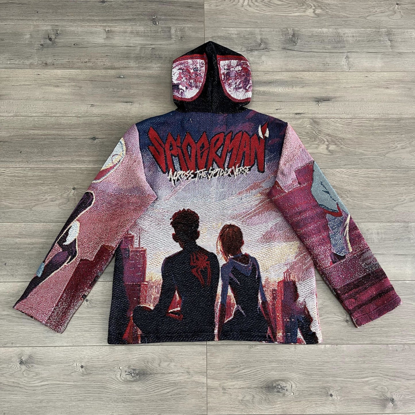 SPIDER VERSE TAPESTRY HOODIE - RDMCLOTHINGART