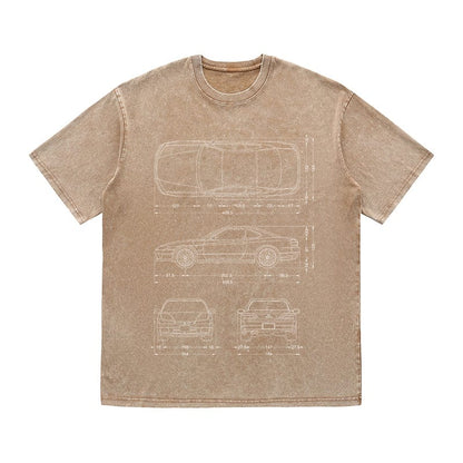 RDMCLOTHINGART tapestry hoodie SPORT CARS HEAVY COTTON TEES-9330