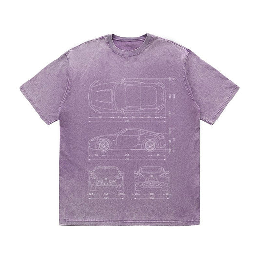 RDMCLOTHINGART tapestry hoodie SPORT CARS HEAVY COTTON TEES-9331