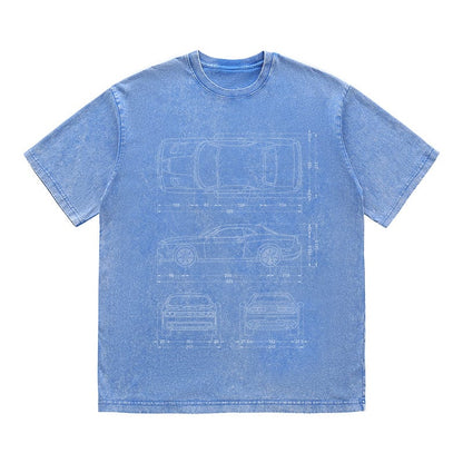 RDMCLOTHINGART tapestry hoodie SPORT CARS HEAVY COTTON TEES-9332