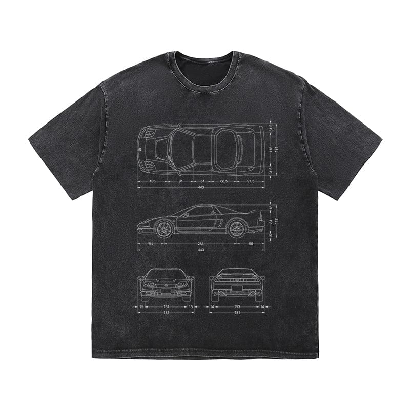 RDMCLOTHINGART tapestry hoodie SPORT CARS HEAVY COTTON TEES-9333