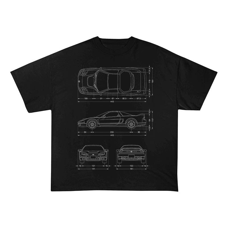 RDMCLOTHINGART tapestry hoodie SPORT CARS HEAVY COTTON TEES-9333