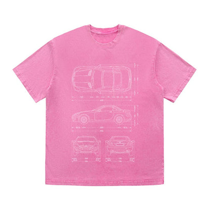 RDMCLOTHINGART tapestry hoodie SPORT CARS HEAVY COTTON TEES-9334