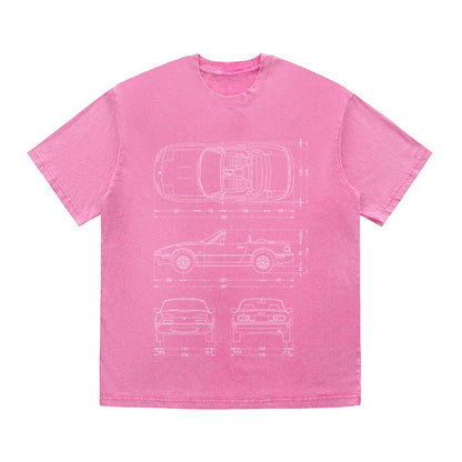 RDMCLOTHINGART tapestry hoodie SPORT CARS HEAVY COTTON TEES-9335