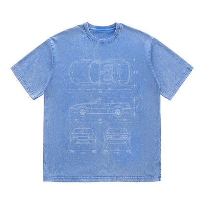 RDMCLOTHINGART tapestry hoodie SPORT CARS HEAVY COTTON TEES-9335