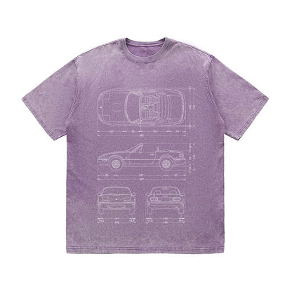 RDMCLOTHINGART tapestry hoodie SPORT CARS HEAVY COTTON TEES-9335