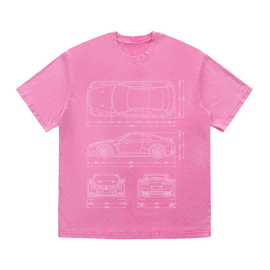 RDMCLOTHINGART tapestry hoodie SPORT CARS HEAVY COTTON TEES-9336