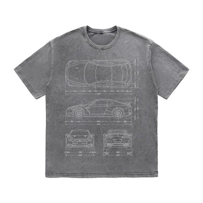 RDMCLOTHINGART tapestry hoodie SPORT CARS HEAVY COTTON TEES-9336