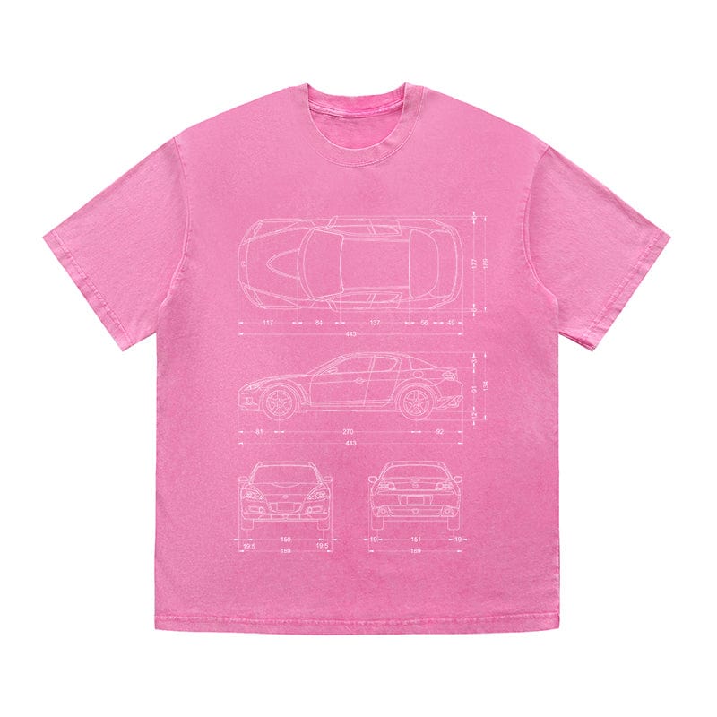 RDMCLOTHINGART tapestry hoodie SPORT CARS HEAVY COTTON TEES-9337