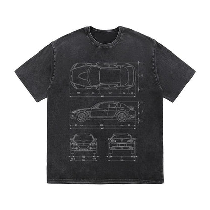 RDMCLOTHINGART tapestry hoodie SPORT CARS HEAVY COTTON TEES-9337