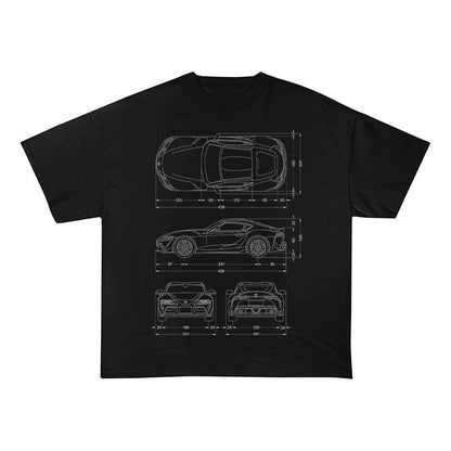 RDMCLOTHINGART tapestry hoodie SPORT CARS HEAVY COTTON TEES-9339