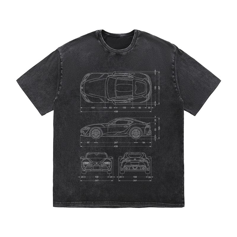 RDMCLOTHINGART tapestry hoodie SPORT CARS HEAVY COTTON TEES-9339