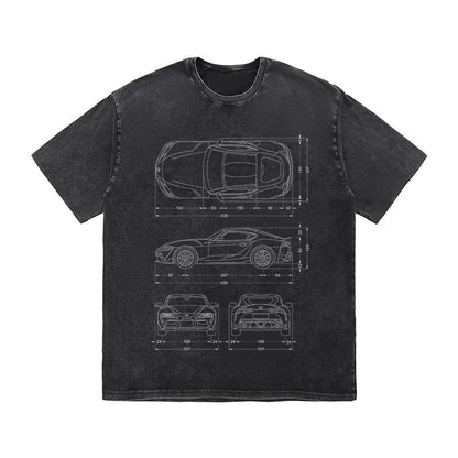 RDMCLOTHINGART tapestry hoodie SPORT CARS HEAVY COTTON TEES-9339