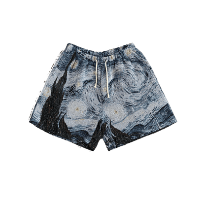 RDMCLOTHINGART tapestry hoodie STARRY NIGHT TAPESTRY SHORTS-98371