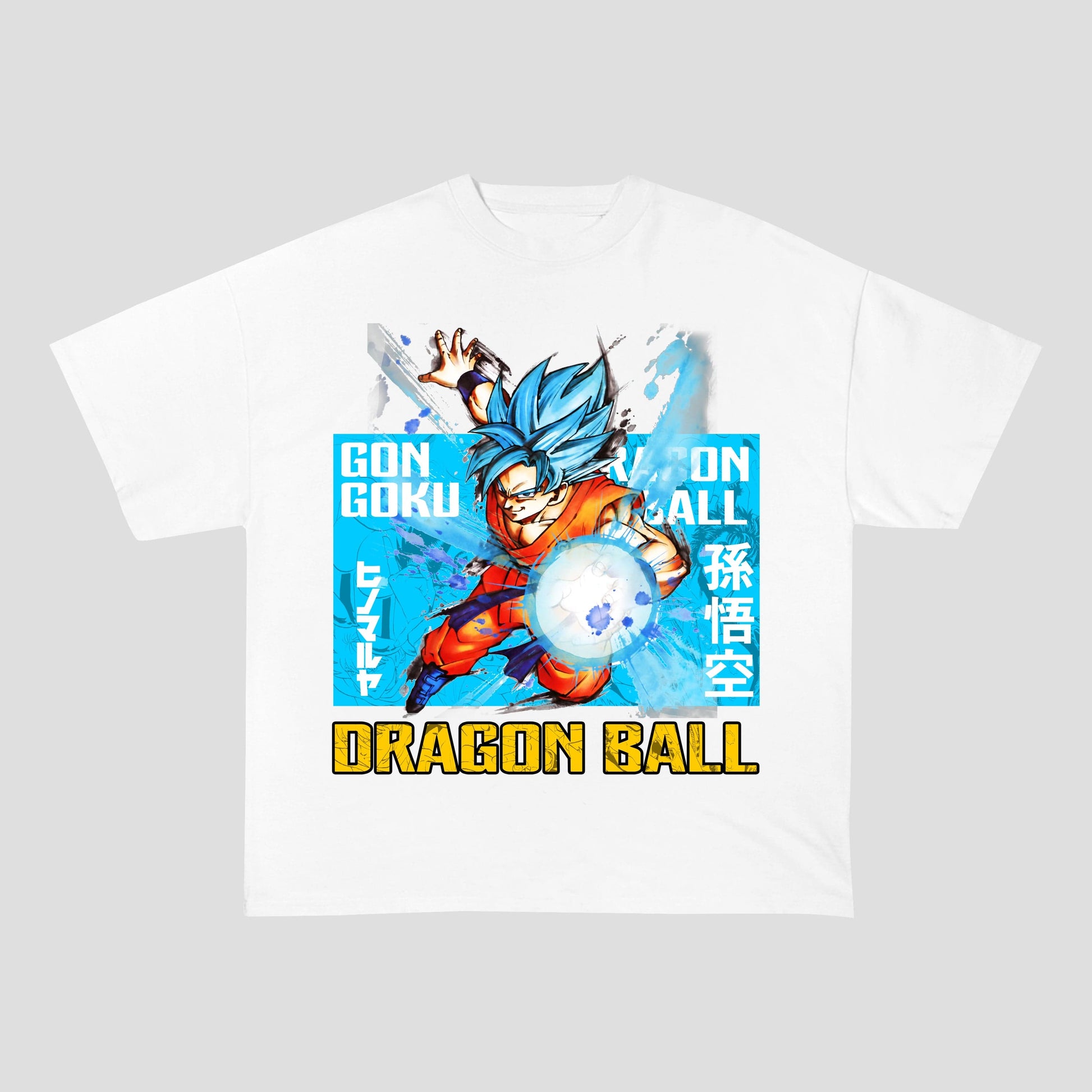 SuperSaiYanBlue HEAVY COTTON TEES-8183 - RDMCLOTHINGART