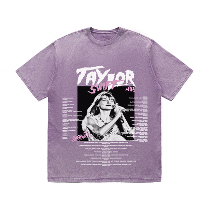 RDMCLOTHINGART tapestry hoodie TAYLOR SWIFT HEAVY WEIGHT COTTON TEE-8920