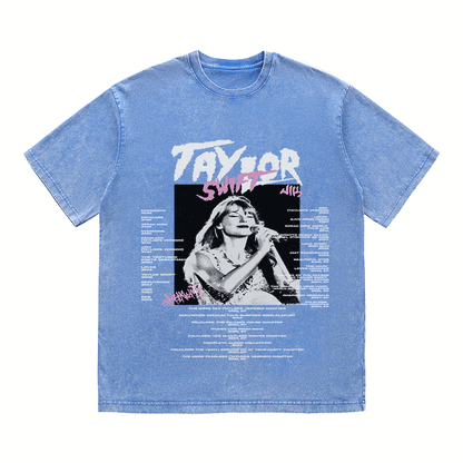 RDMCLOTHINGART tapestry hoodie TAYLOR SWIFT HEAVY WEIGHT COTTON TEE-8920