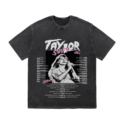 RDMCLOTHINGART tapestry hoodie TAYLOR SWIFT HEAVY WEIGHT COTTON TEE-8920