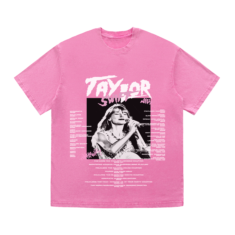 RDMCLOTHINGART tapestry hoodie TAYLOR SWIFT HEAVY WEIGHT COTTON TEE-8920