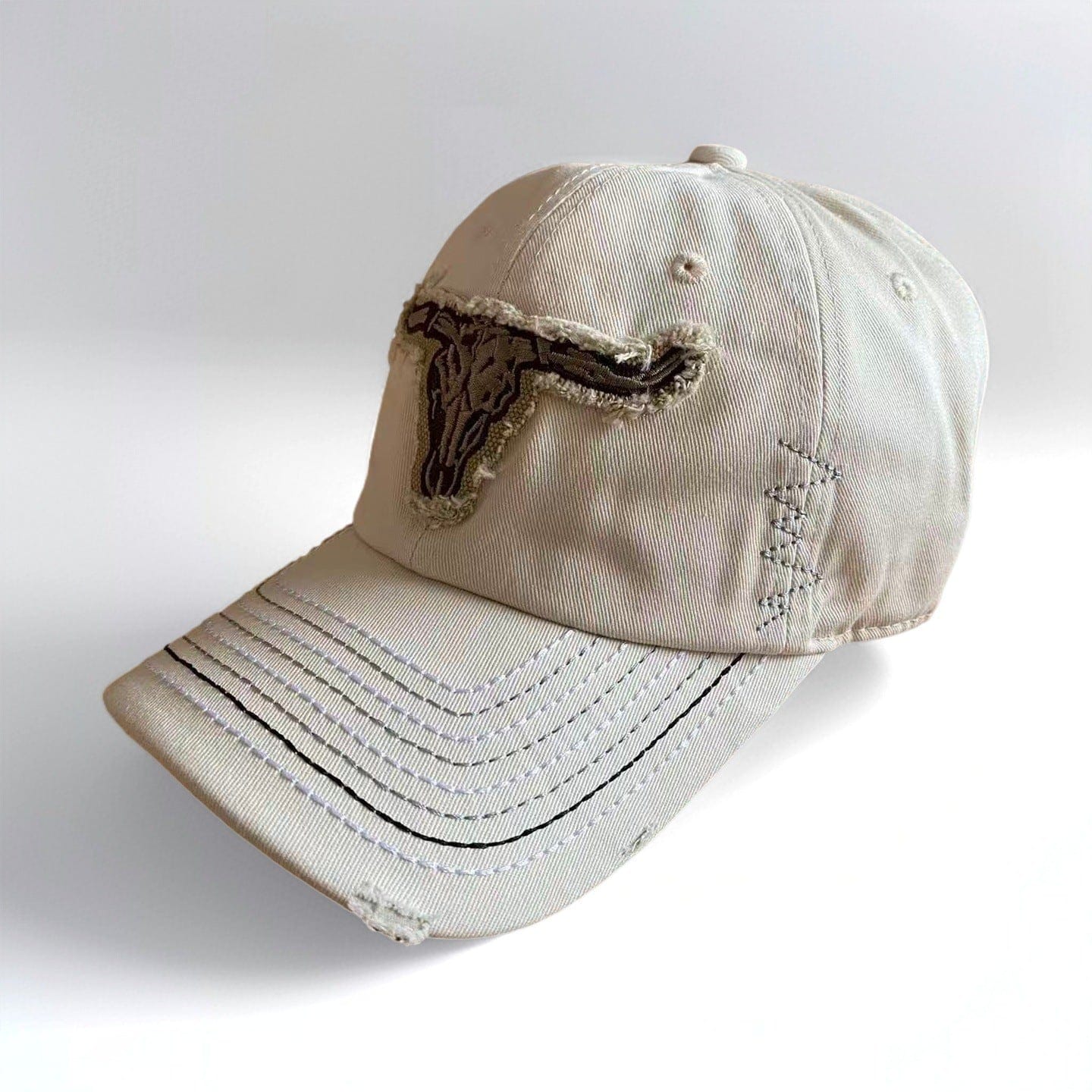 RDMCLOTHINGART Beige tapestry hoodie TEXAS DESIGN CAPS-60043