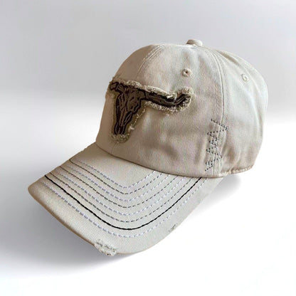 RDMCLOTHINGART Beige tapestry hoodie TEXAS DESIGN CAPS-60043