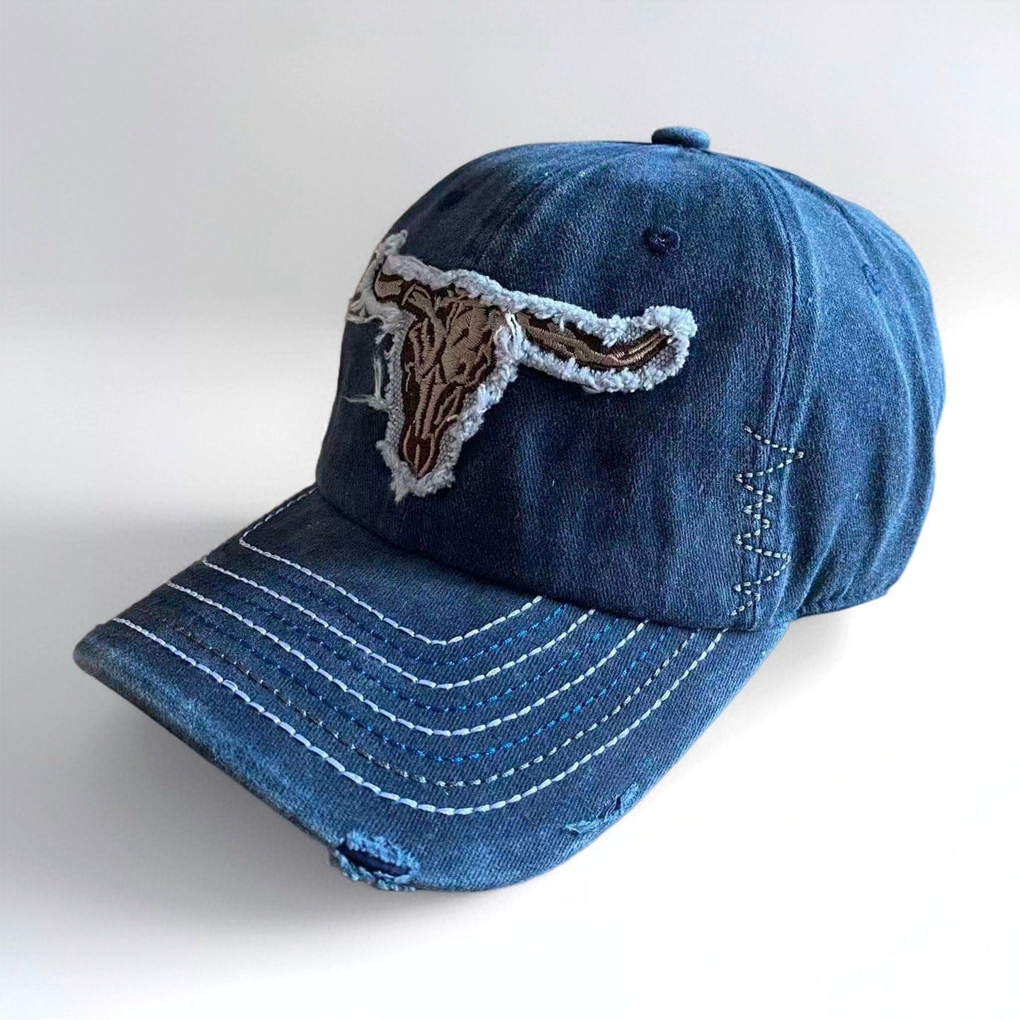 RDMCLOTHINGART dark blue tapestry hoodie TEXAS DESIGN CAPS-60043